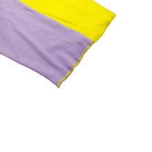 Load image into Gallery viewer, Split Cropped Top ( Yellow & Purple)