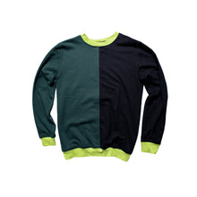 Load image into Gallery viewer, Split Sweatshirt (Black & Green)