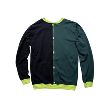 Load image into Gallery viewer, Split Sweatshirt (Black & Green)