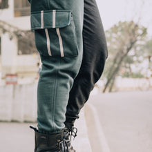 Load image into Gallery viewer, Reflector Sweatpants (Black & Green)