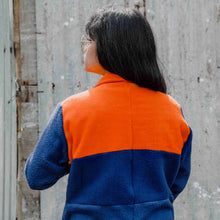 Load image into Gallery viewer, Lounge Coat (Royal Blue & Orange)