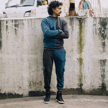 Load image into Gallery viewer, Reflector Sweatpants (Teal & Gray)