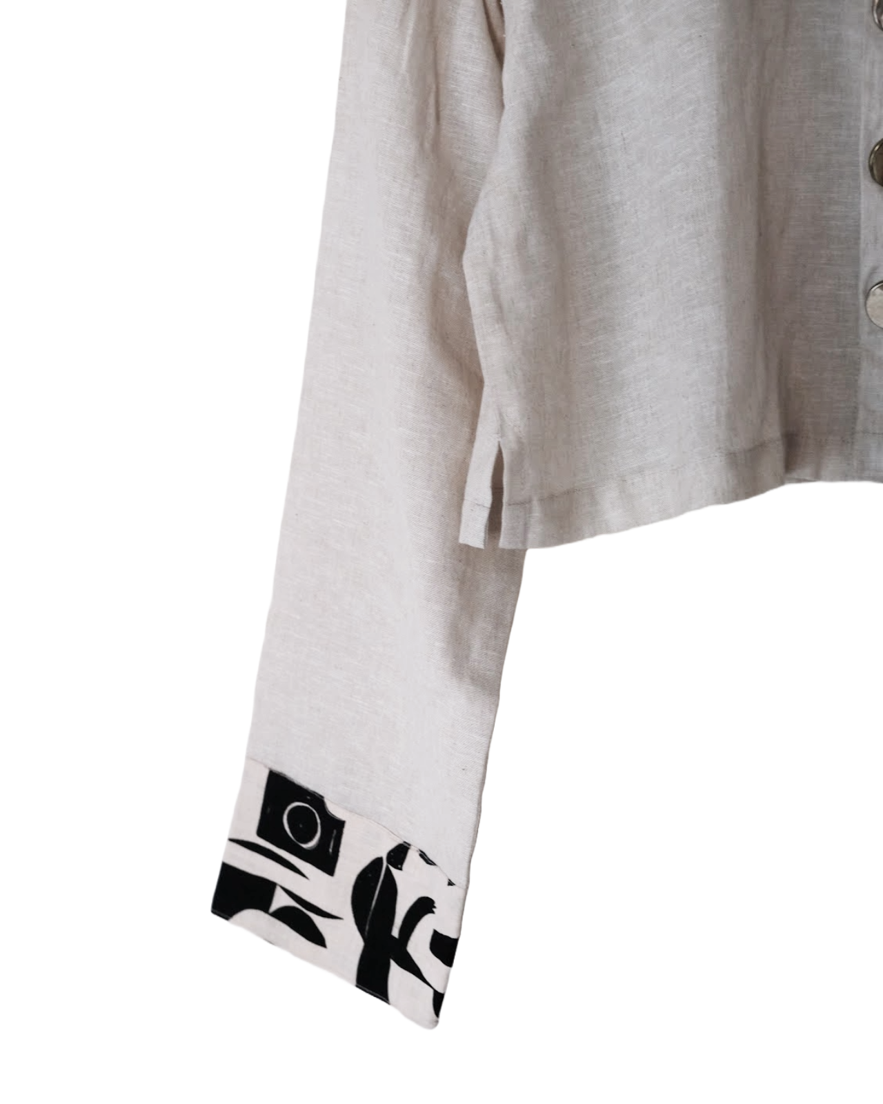 Urban Camo Bolo Cropped Shirt