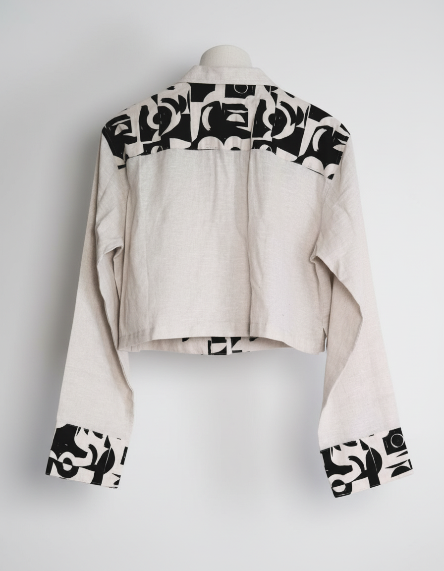 Urban Camo Bolo Cropped Shirt