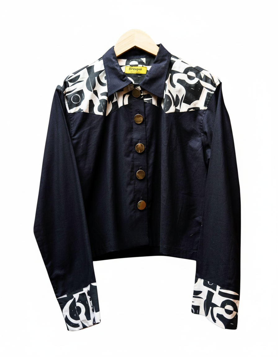 Urban Camo Bolo Cropped Shirt