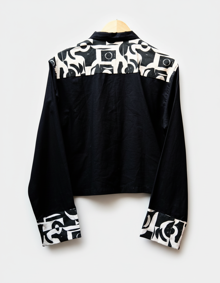 Urban Camo Bolo Cropped Shirt