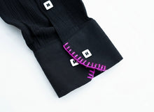 Load image into Gallery viewer, Black Band Collar Shirt
