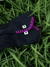 Load image into Gallery viewer, Black Pointy Collar Shirt
