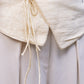 Ornamented Off-White Flared Pant