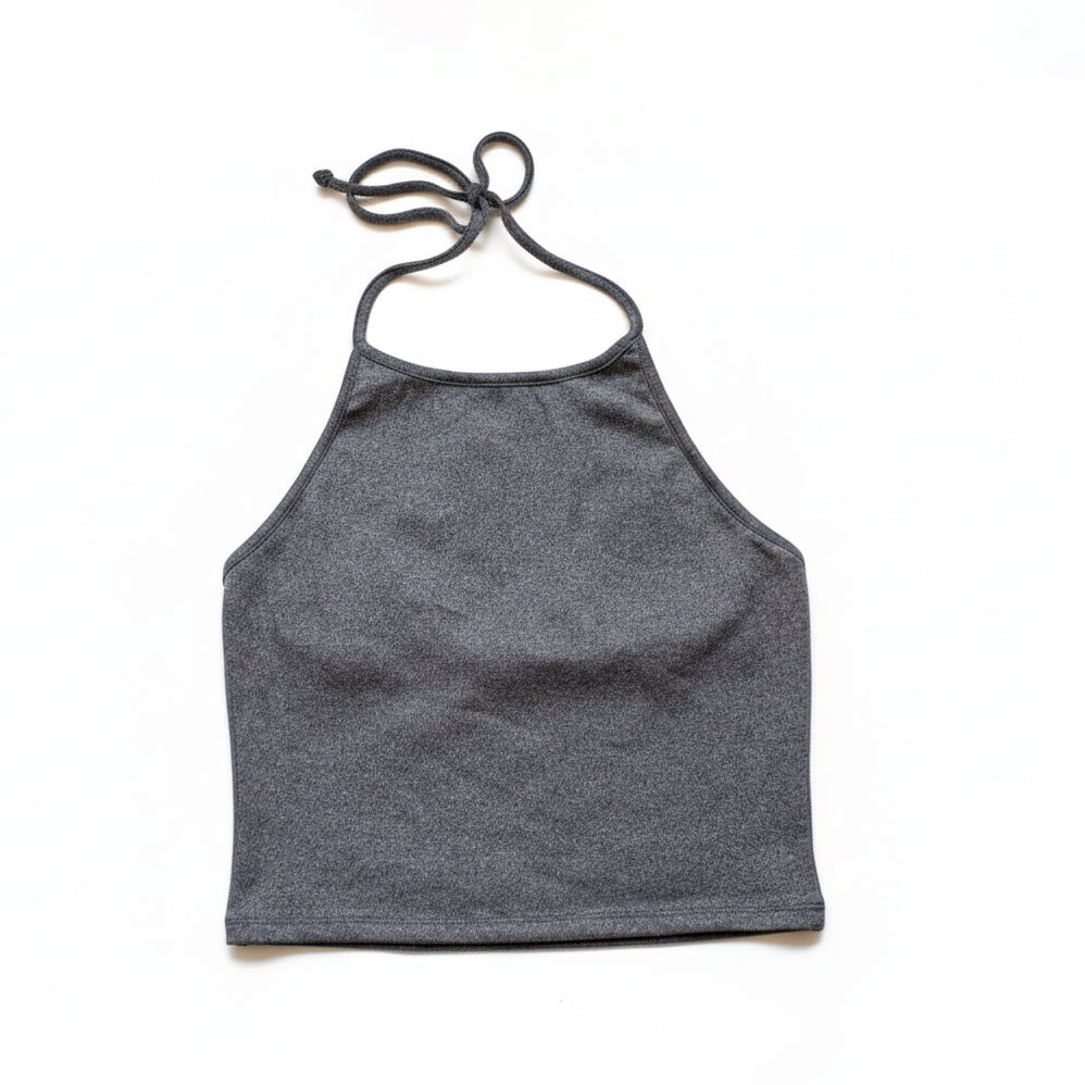 Grey Halter Top